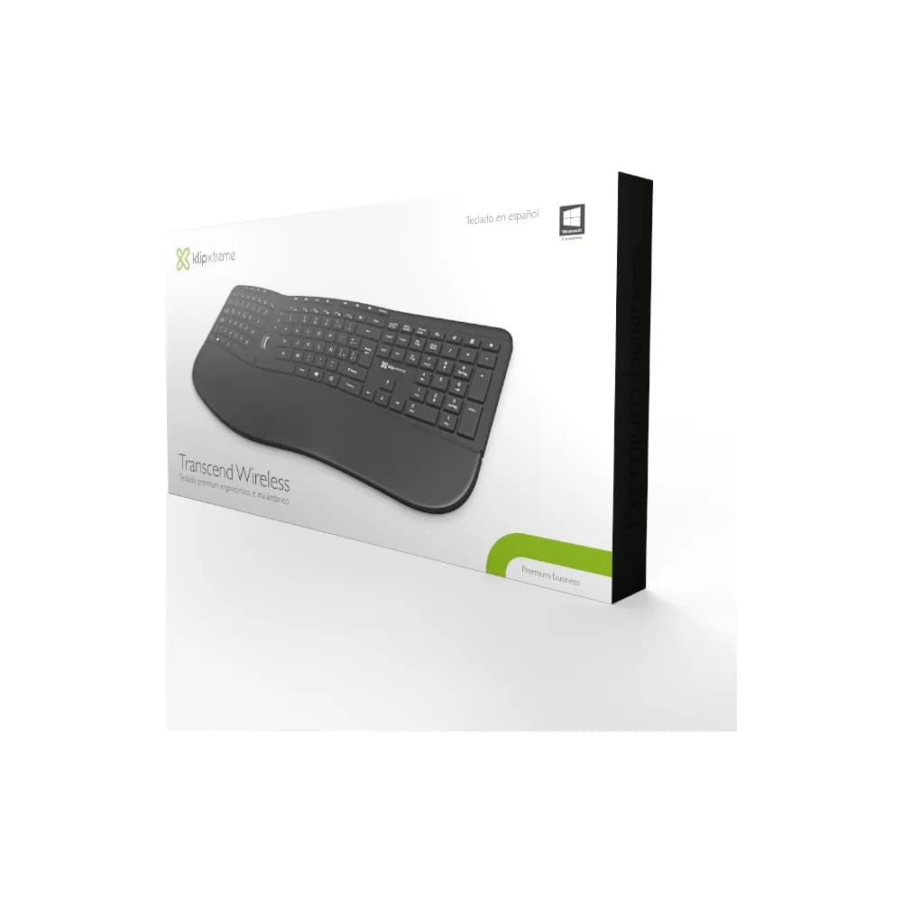 Klip Xtreme Transcend Wireless – Teclado Ergonómico Dividido Inalámbrico