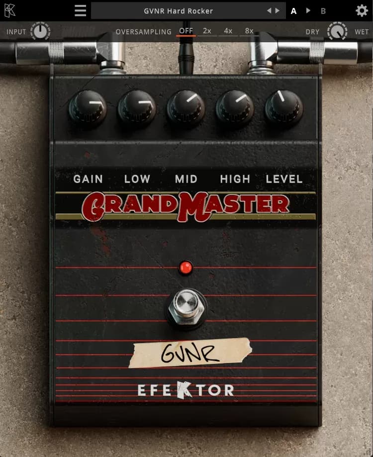 Kuassa Efektor Grandmaster – Triple overdrive/distorsión británico (Descarga Digital)