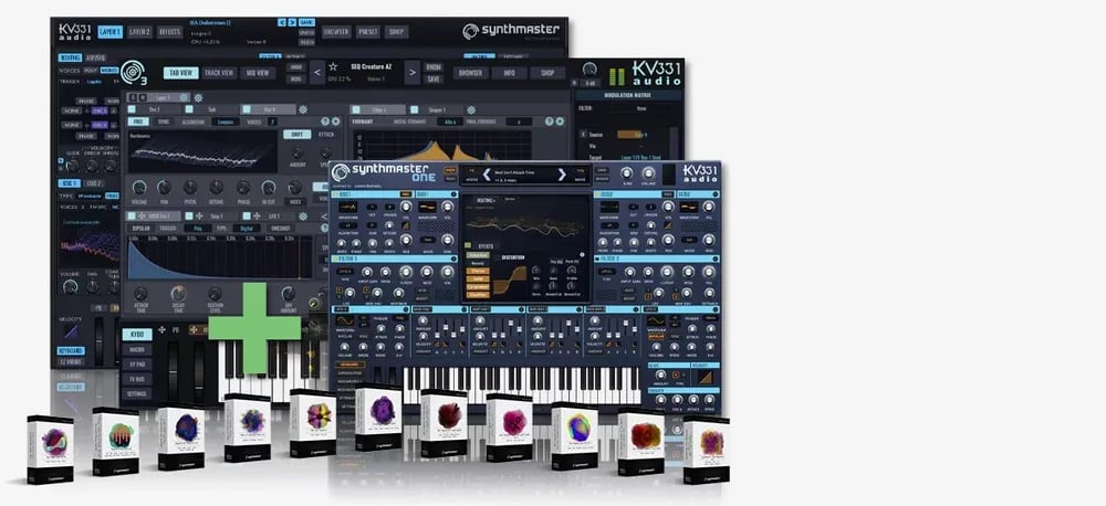 KV331 Audio SynthMaster Everything Bundle – Bundle de Sintetizador Virtual (Descarga Digital) - Variante en LEMM DJ Store