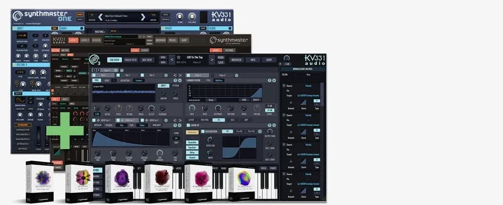 KV331 Audio SynthMaster Producer Bundle – Bundle de Sintetizador Virtual (Descarga Digital)