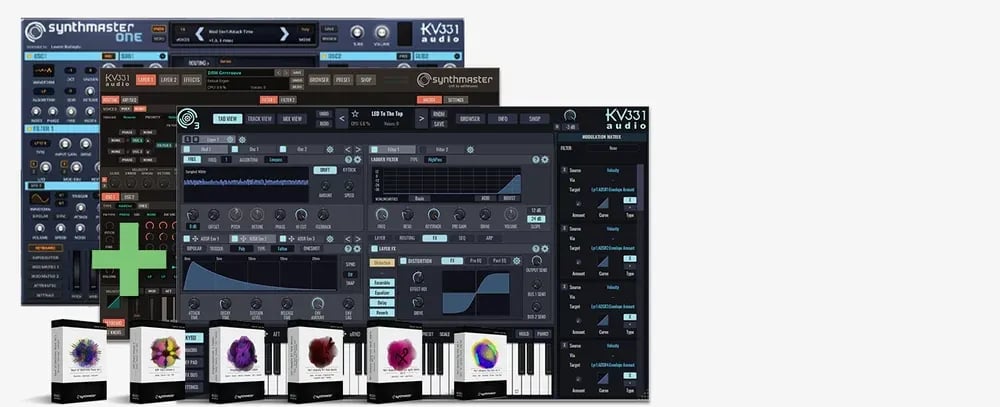 KV331 Audio SynthMaster Producer Bundle – Bundle de Sintetizador Virtual (Descarga Digital) - Variante en LEMM DJ Store