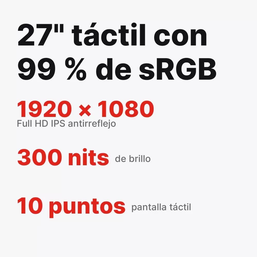 Lenovo ThinkCentre neo 50a 27 – todo en uno 27" táctil