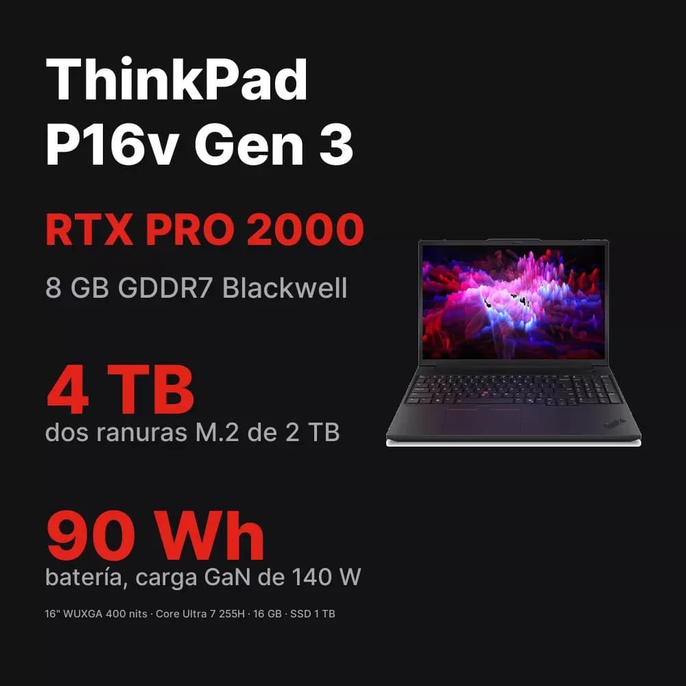 Lenovo ThinkPad P16v Gen 3 – workstation 16" RTX PRO 2000