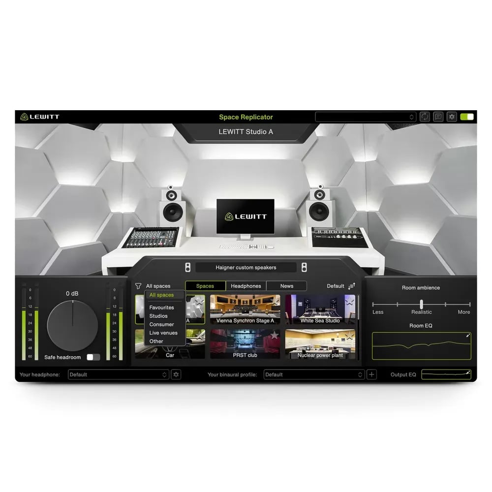 LEWITT Space Replicator – Espacios Acústicos Virtuales para Mezclar en Audífonos (Descarga Digital) - Variante en LEMM DJ Sto