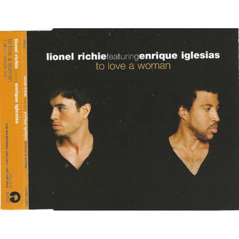 Lionel Richie Featuring Enrique Iglesias – To Love A Woman (CD Single usado VG+)