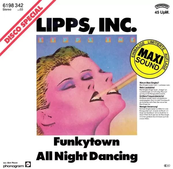 Lipps, Inc. - Funkytown / All Night Dancing (Vinilo usado VG+)