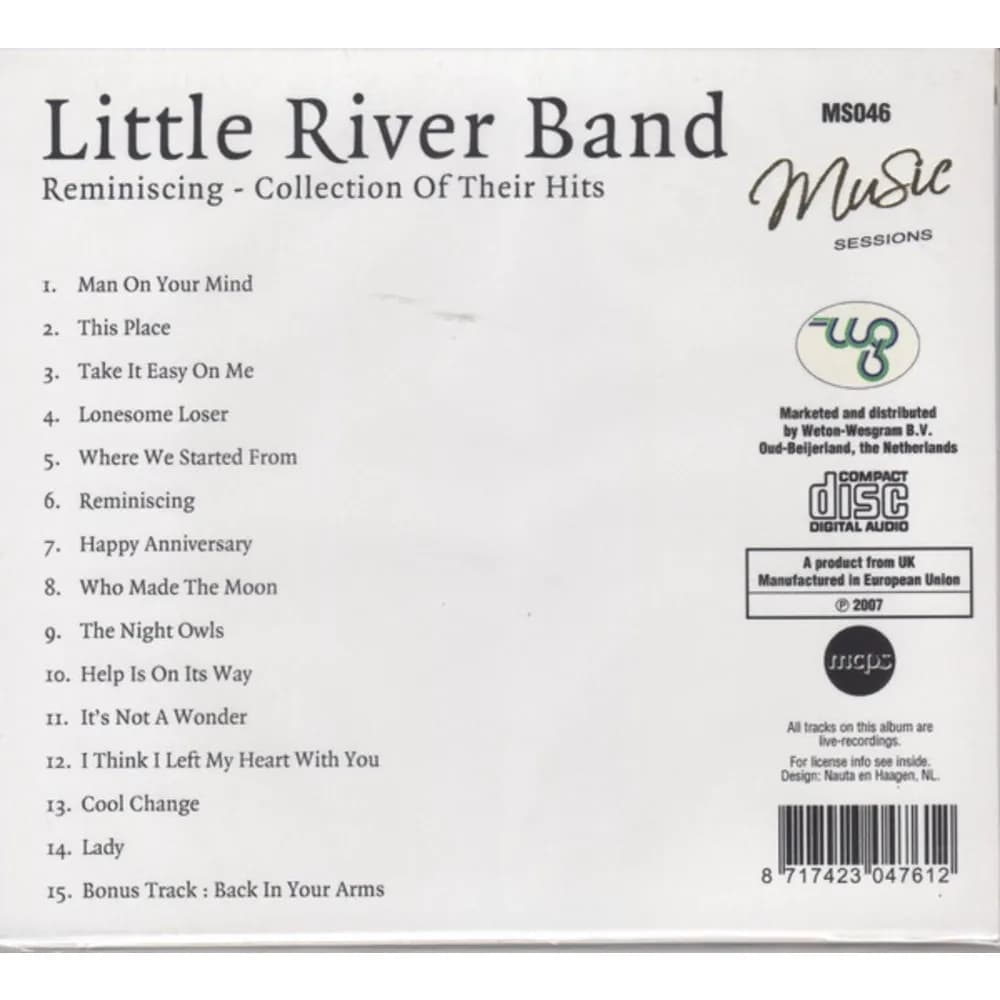 Little River Band - Reminiscing - Collection Of Their Hits (CD nuevo)