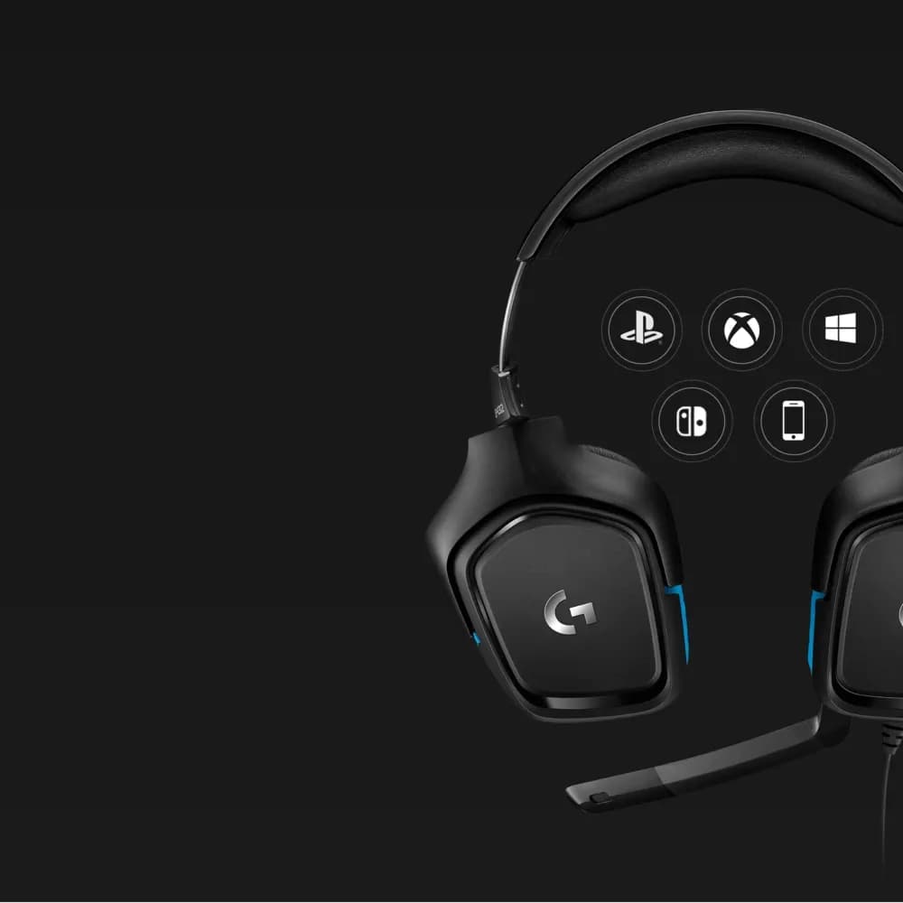 Logitech G432 – Audífonos Gamer 7.1 Surround con Cable