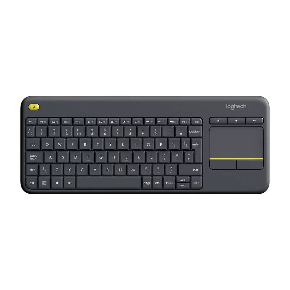 Logitech K400 Plus – Teclado Inalámbrico con Touchpad para TV