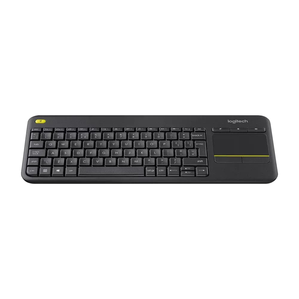Logitech K400 Plus – Teclado Inalámbrico con Touchpad para TV - Negro - Vista alternativa en LEMM DJ Store