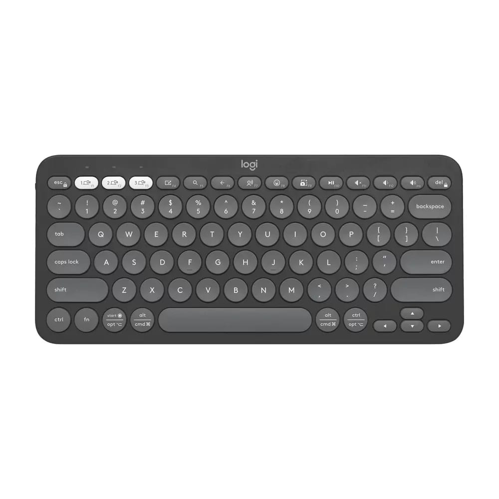 Logitech Pebble Keys 2 K380s – Teclado Bluetooth Compacto - Grafito - Vista alternativa en LEMM DJ Store