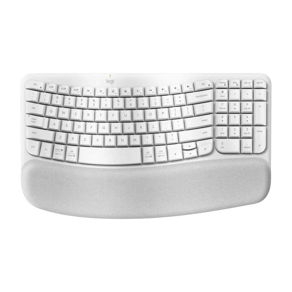 Logitech Wave Keys – Teclado Ergonómico Inalámbrico con Reposamanos - Grafito en LEMM DJ Store