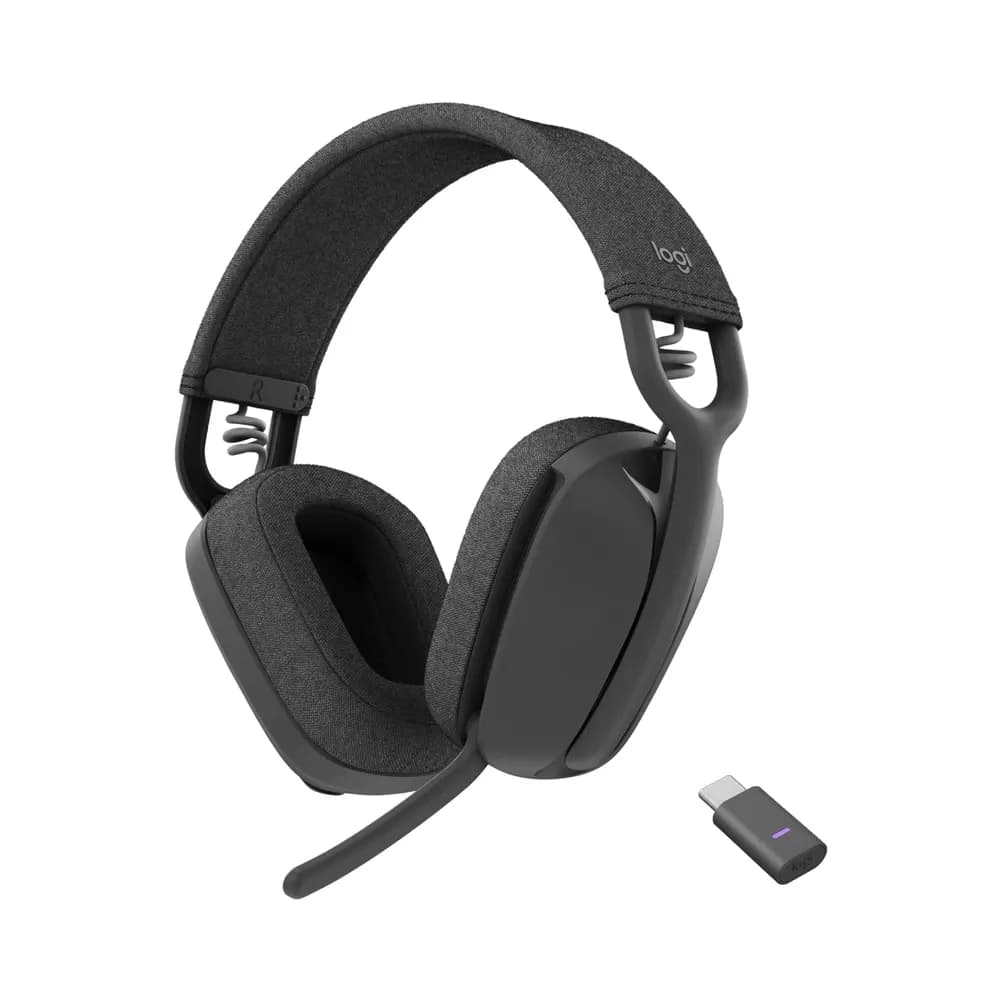 Logitech Zone Vibe Wireless – Audífonos con Micrófono y Receptor USB-C