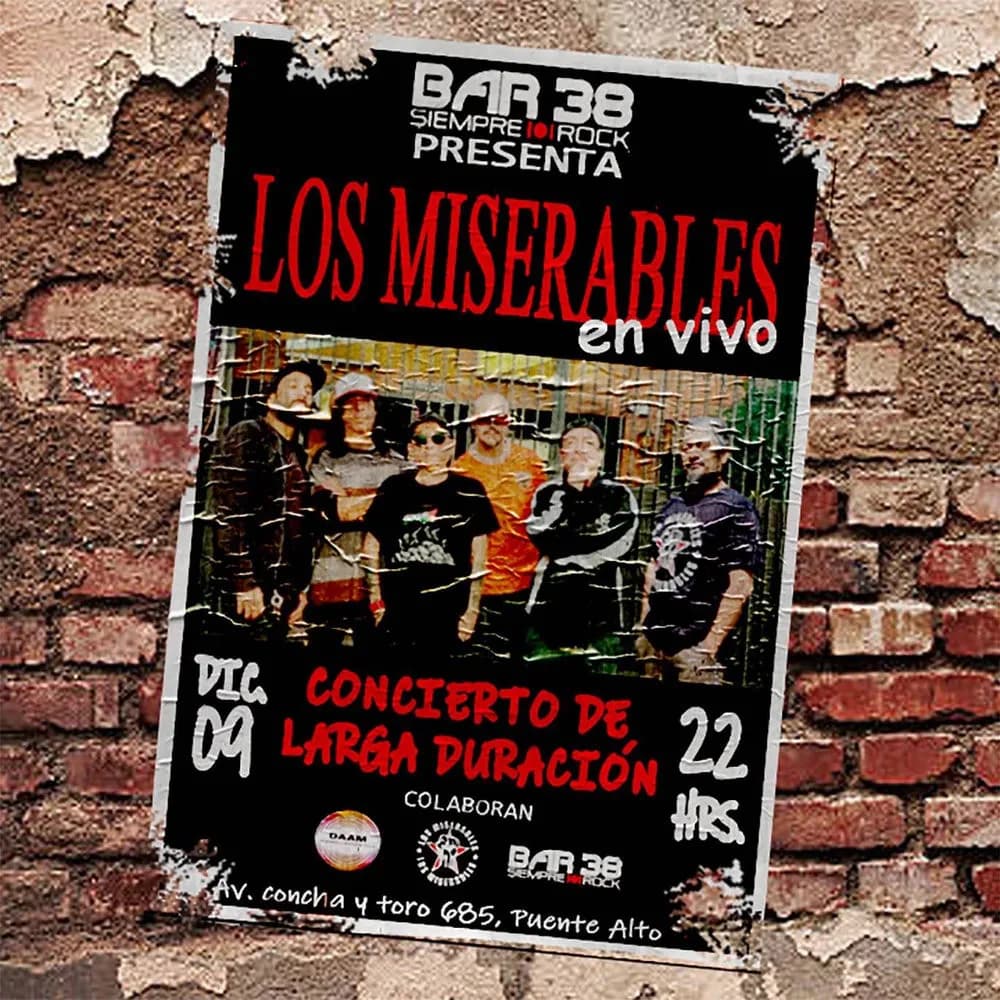 Los Miserables - En Vivo En Bar 38 (CD nuevo)