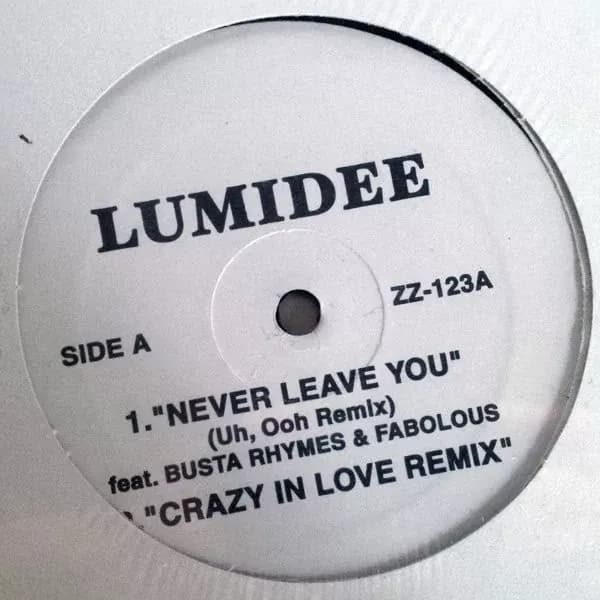 Lumidee / Notch - Never Leave You / Crazy In Love Remix (Vinilo usado VG+)