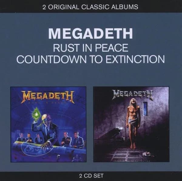 Megadeth - Rust In Peace / Countdown To Extinction (CD Doble 2CD nuevo)
