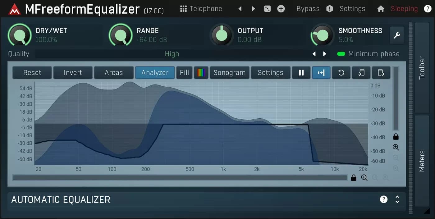 MeldaProduction MFreeformEqualizer – Ecualizador espectral dibujando la curva libremente (Descarga Digital)