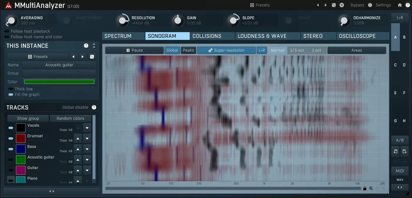 MeldaProduction MMultiAnalyzer – Analizador multipista de espectro y colisiones (Descarga Digital)