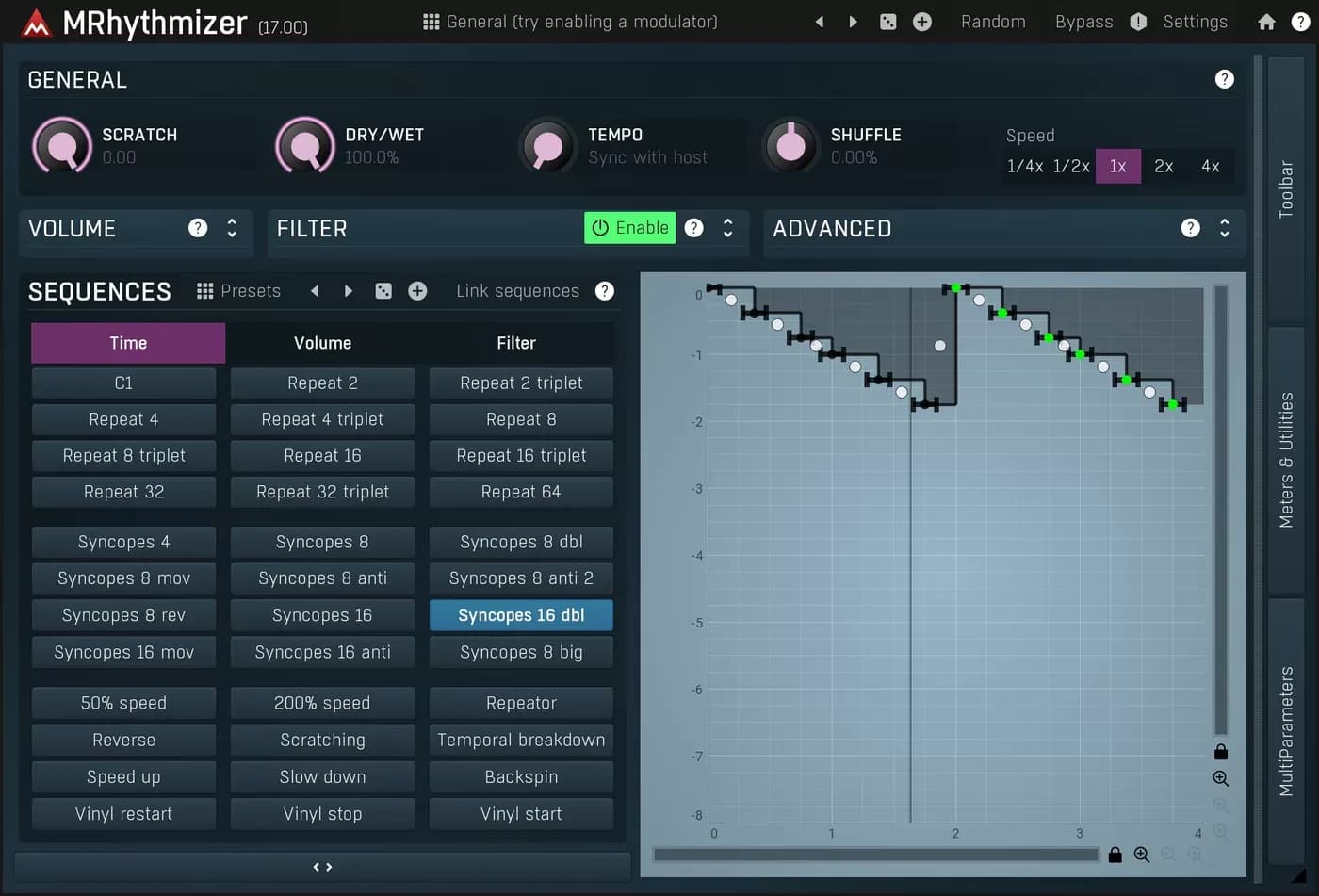 MeldaProduction MRhythmizer – Manipulación temporal rítmica con secuenciador (Descarga Digital)