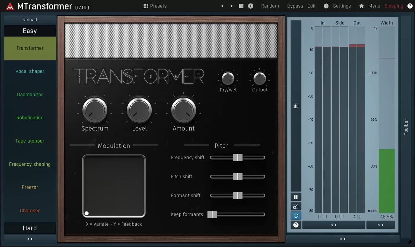 MeldaProduction MTransformer – Transforma cualquier frecuencia en otra (Descarga Digital)