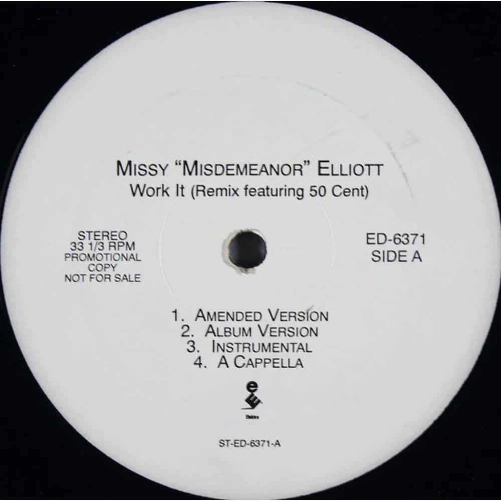 Missy "Misdemeanor" Elliott* - Work It (Remix) / Funky Fresh Dressed (12", Promo) (Vinilo usado VG+)