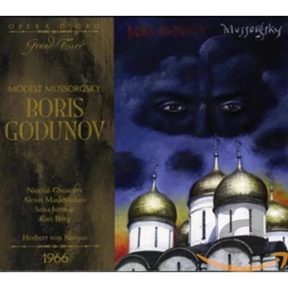 Modest Mussorgsky - Nicolai Ghiaurov, Aleksei Maslennikov, Sena Jurinac, Kim Borg, Herbert von Karajan - Boris Godunov (1966) (CD Triple (3CD) nuevo)