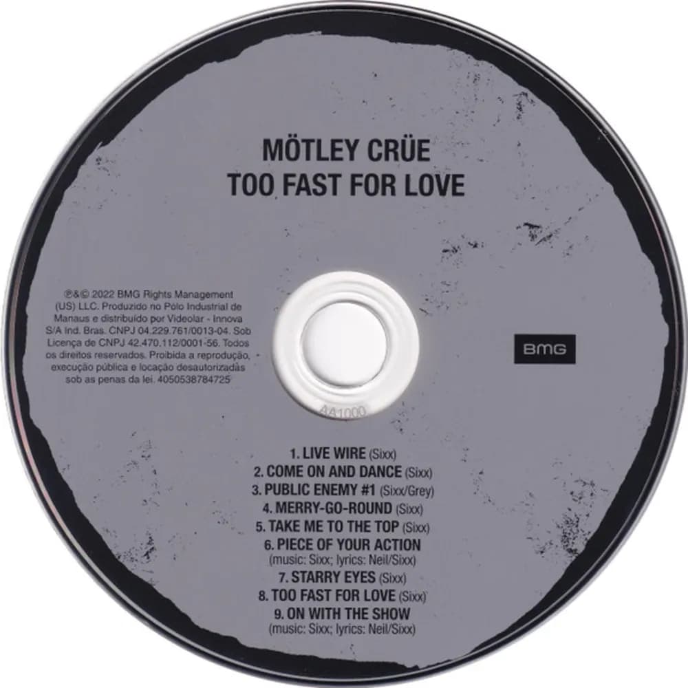Mötley Crüe - Too Fast For Love (CD nuevo)