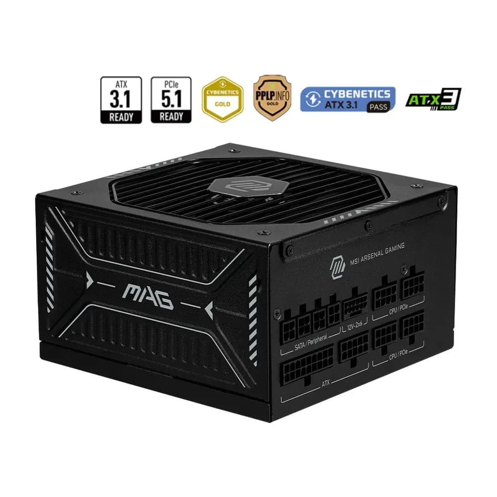 MSI MAG A1000GLS PCIE5 – fuente de poder 1000 W 80 PLUS Gold