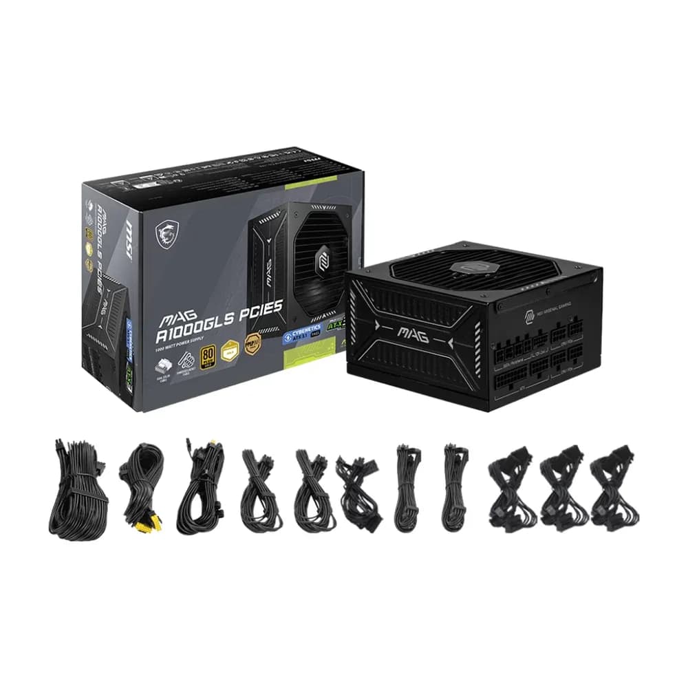 MSI MAG A1000GLS PCIE5 – fuente de poder 1000 W 80 PLUS Gold