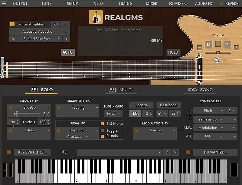 MusicLab RealGMS – Guitarra Electroacústica Virtual (Descarga Digital)