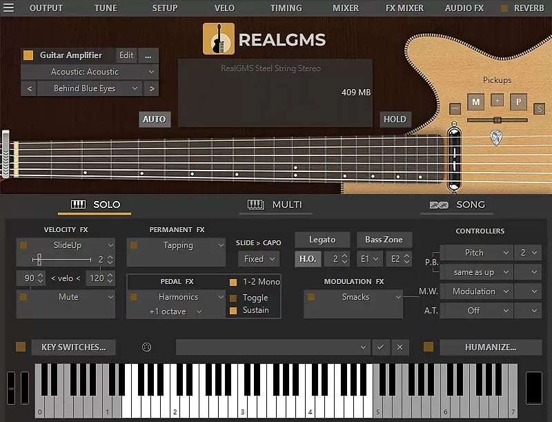MusicLab RealGMS – Guitarra Electroacústica Virtual (Descarga Digital) - Variante en LEMM DJ Store