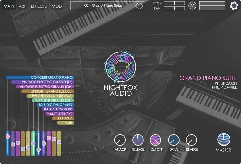 Nightfox Audio Grand Piano Suite – Instrumento Virtual de Piano de Cola (Descarga Digital) - Variante en LEMM DJ Store