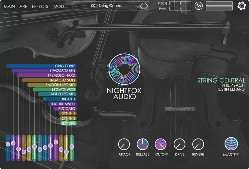 Nightfox Audio String Central – Instrumento Virtual y Librería de Cuerdas (Descarga Digital) - Variante en LEMM DJ Store