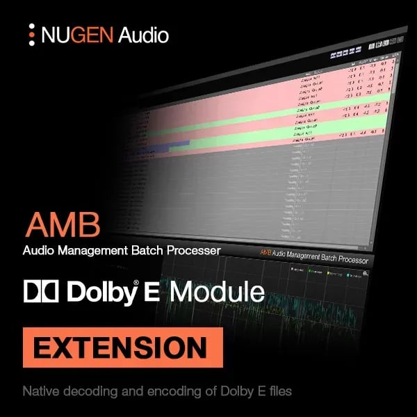NUGEN Audio AMB Dolby E Module – módulo Dolby E para AMB (Descarga Digital) - Variante en LEMM DJ Store