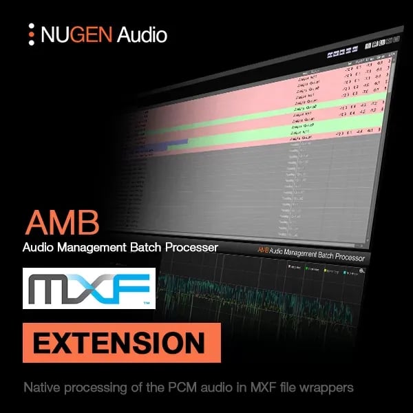 NUGEN Audio AMB MXF Module – Manejo nativo de audio PCM en MXF (Descarga Digital) - Variante en LEMM DJ Store