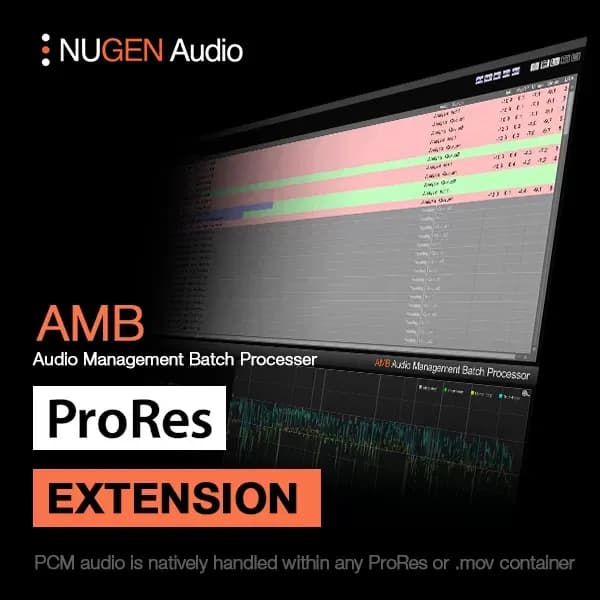 NUGEN Audio AMB ProRes Module – Manejo nativo de audio PCM en ProRes (Descarga Digital)