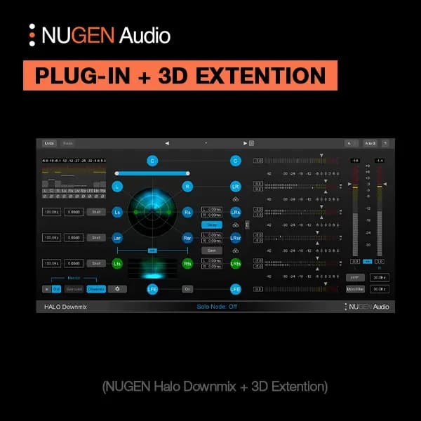 NUGEN Audio Halo Downmix con 3D Extension – downmix inmersivo a estéreo (Descarga Digital)
