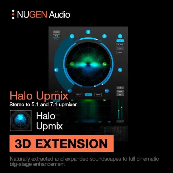 NUGEN Audio Halo Upmix 3D Extension – extensión de upmix 3D (Descarga Digital)