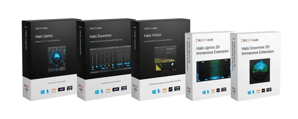 NUGEN Audio Halo Suite – Bundle de Upmix, Downmix y Análisis Inmersivo (Descarga Digital)
