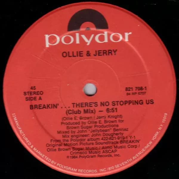 Ollie & Jerry - Breakin'... There's No Stopping Us (Vinilo usado VG+)