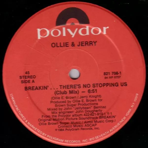 Ollie & Jerry - Breakin'... There's No Stopping Us (Vinilo usado VG+) - Variante en LEMM DJ Store