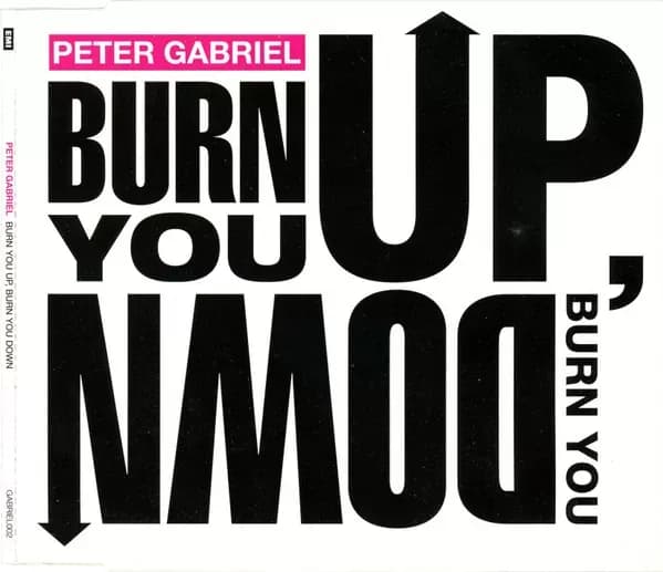 Peter Gabriel – Burn You Up, Burn You Down (CD Single usado VG+)