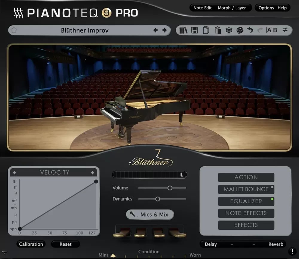 Pianoteq Bluthner Model 1 - Piano de cola de concierto virtual (Descarga Digital) - Variante en LEMM DJ Store