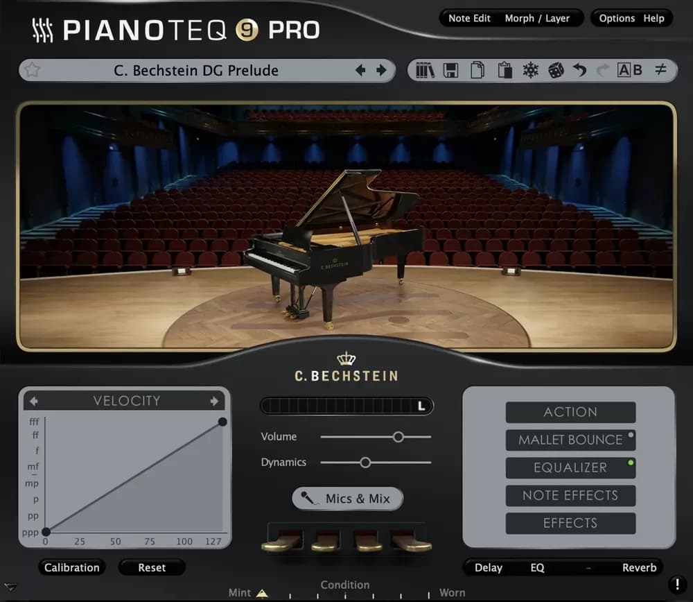 Pianoteq C. Bechstein DG - Piano de cola de concierto virtual (Descarga Digital)