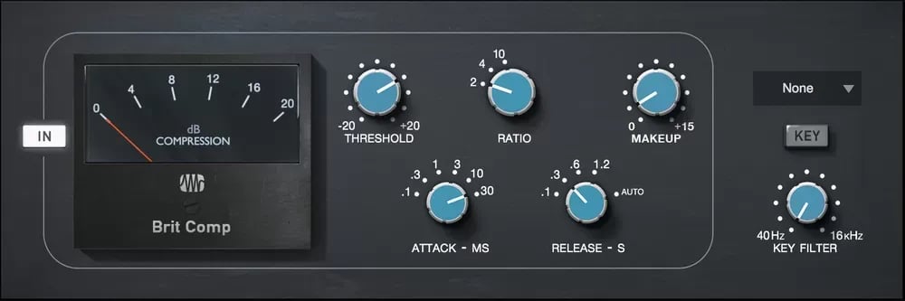 PreSonus Brit Comp – Compresor VCA gemelo estilo británico (Descarga Digital) - Variante en LEMM DJ Store
