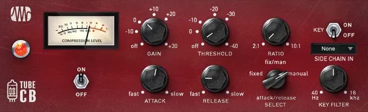 PreSonus The Tube CB Compressor – Compresor Óptico Valvular (Descarga Digital)