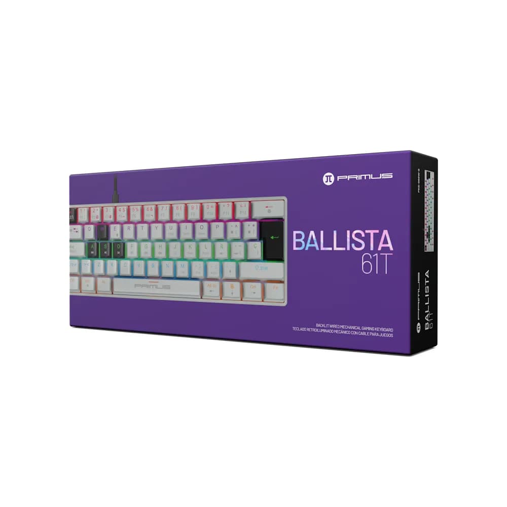 Primus Ballista 61T – Teclado Mecánico Gamer 60 % en Español