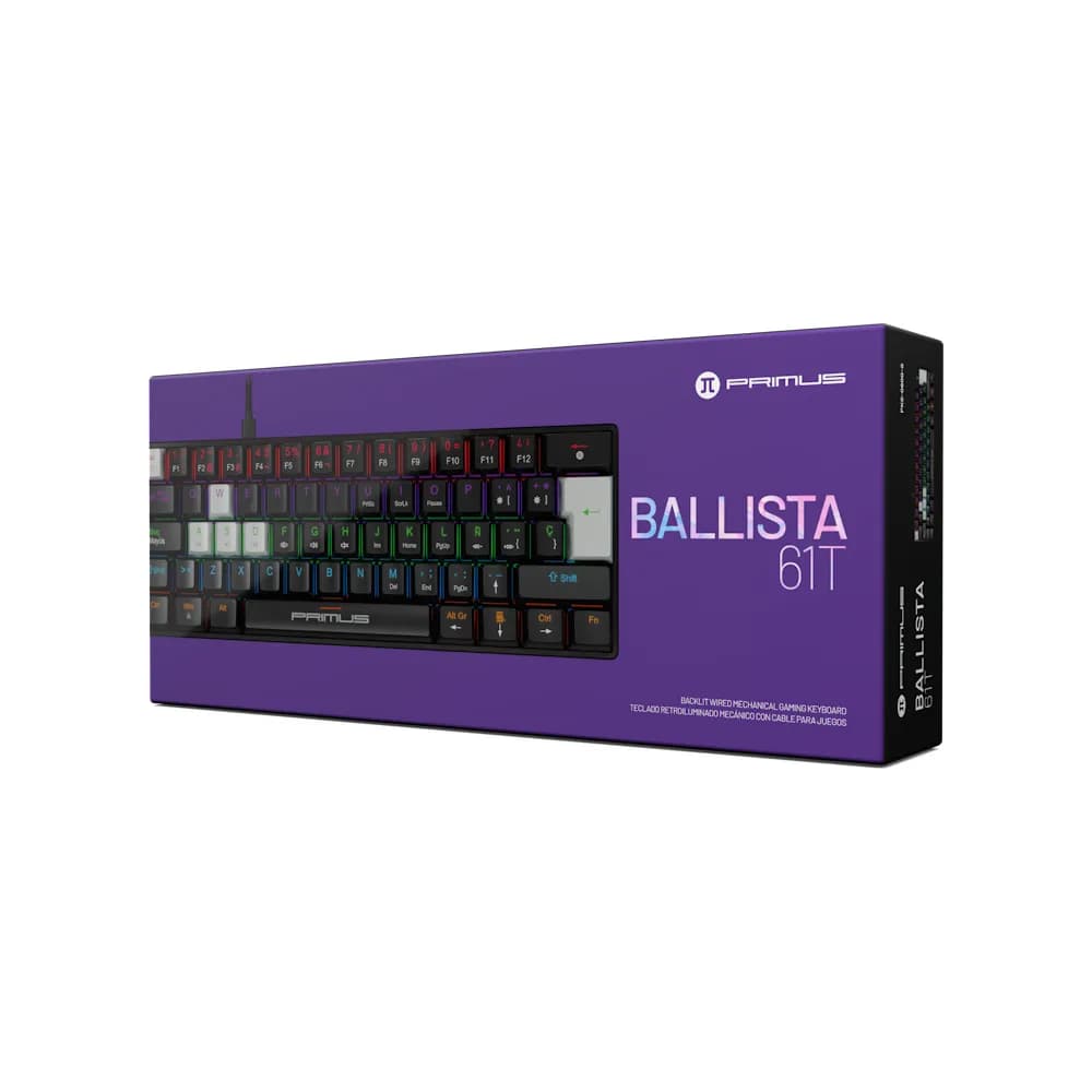 Primus Ballista 61T – Teclado Mecánico Gamer 60 % en Español