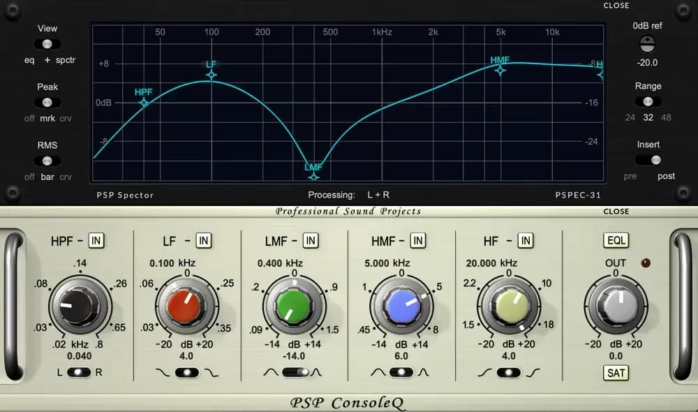 PSP Audioware ConsoleQ 2 – EQ estilo consola británica (Descarga Digital)
