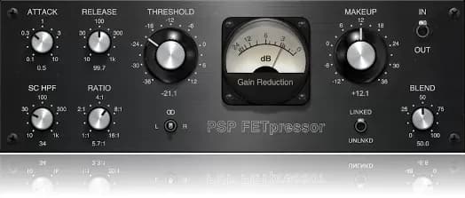 PSP Audioware FETpressor – Compresor FET estilo años 70 (Descarga Digital)